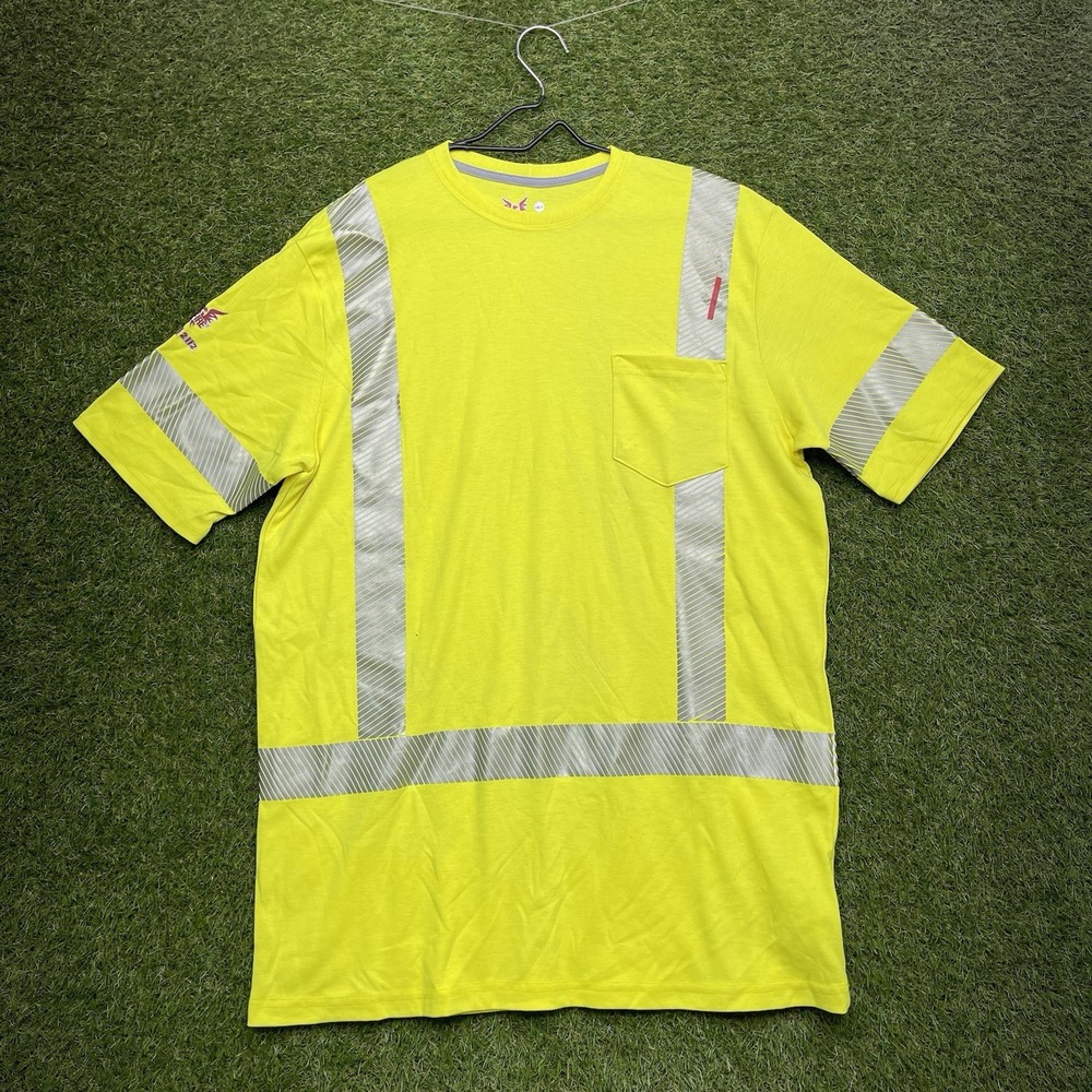 DRIFIRE High Visibility Shirt Mens Large Tall LT Flame Resistant Short Sleeve